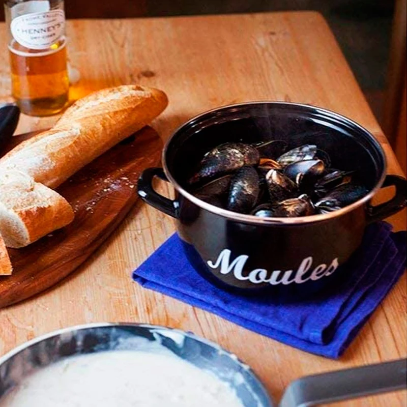 Olla esmaltada para mejillones KitchenCraft