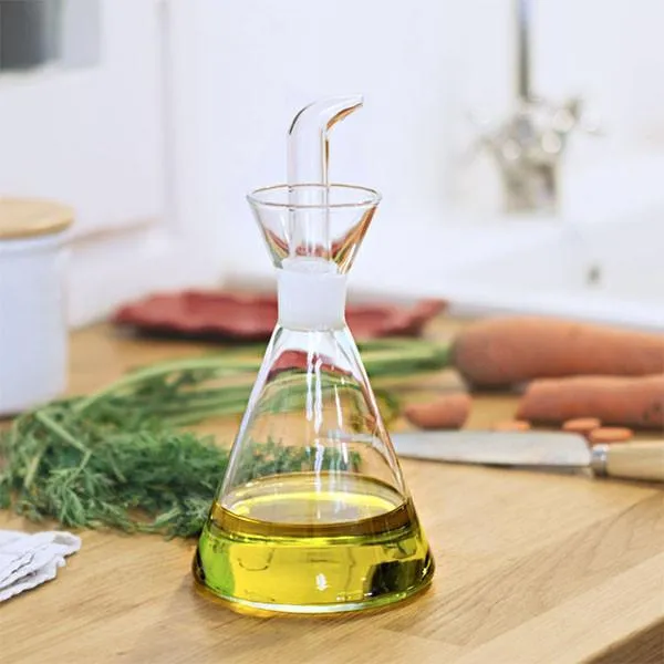 Aceitera antigoteo de cristal Galo Mercadé