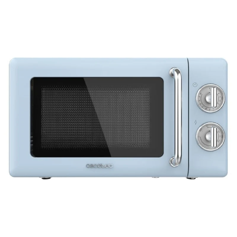 Microondas Mecánico Con Grill De 20 L Proclean 3110 Retro Blue. 700 W En 6 Niveles, Temporizador Hasta 30 Minutos, Modo Descongelación, Diseño Vinta
