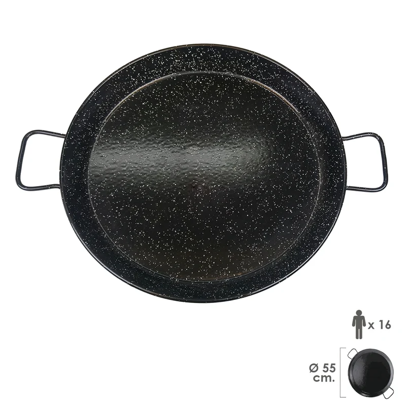 Paellera Valenciana Esmaltada 16 personas 55 cm
