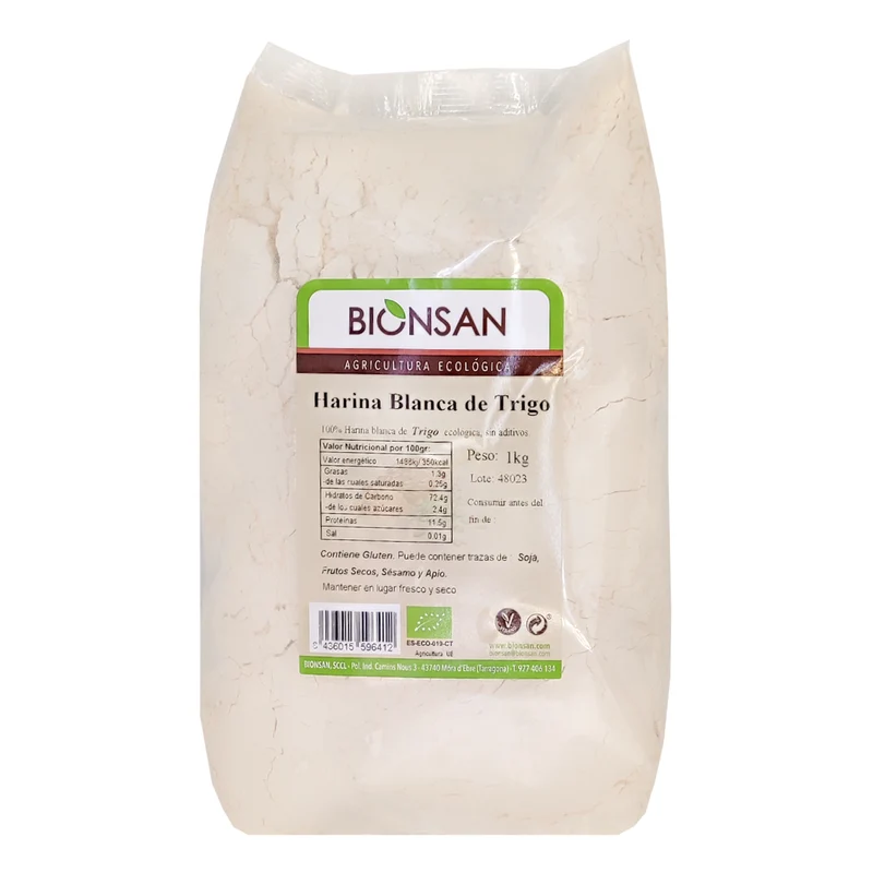 Harina Blanca De Trigo Eco Bionsan 1kg