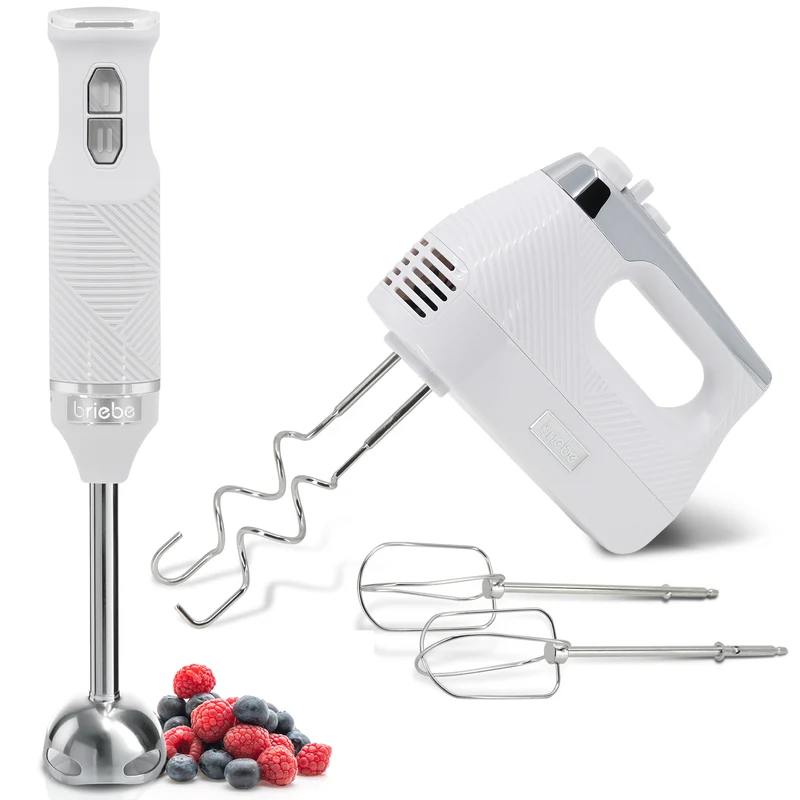 Briebe Elegance Set Batidora De Mano + Batidora De Varillas Eléctrica 400w