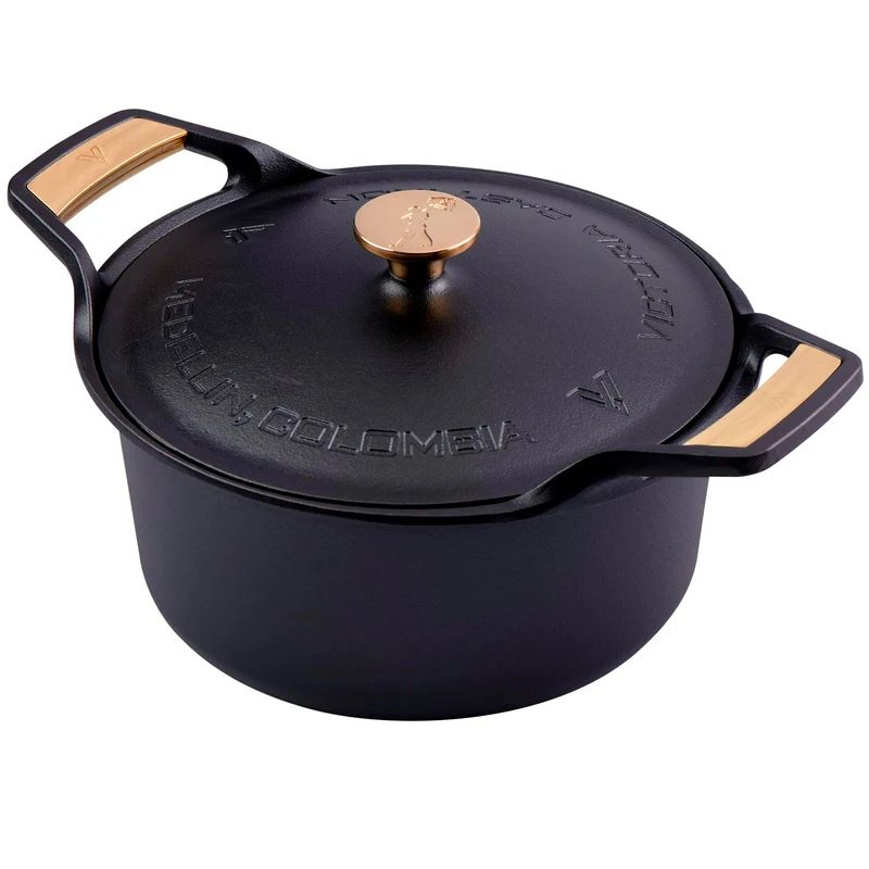 Victoria Horno Holandés Signature Gold Inducción Hierro Fundido Curado 30cm/ 5,7l