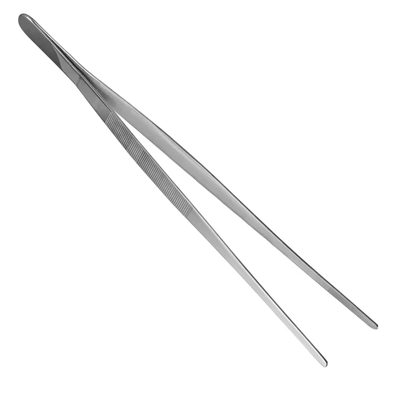 Pinzette Acero Inoxidable 300x15mm Profi Para Cocina Gastronomía
