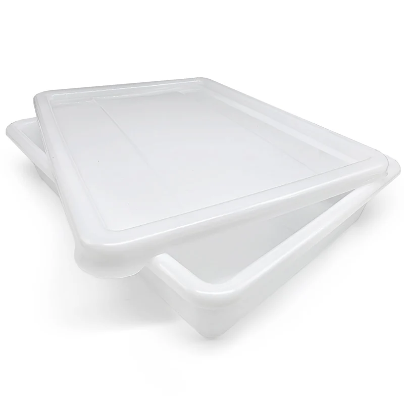 10 Bandejas Uso Alimentario Con Tapa: 15l Sin Bpa's (55,3 X 41 X 9,3cm) - Cocinas, Restaurantes, Catering, Hostelería