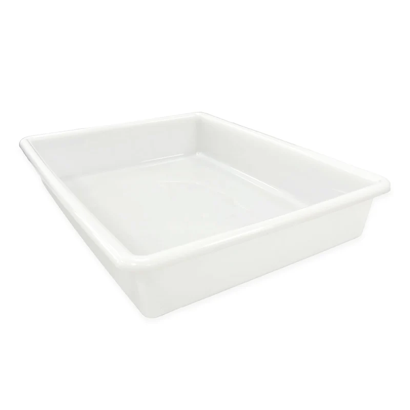 3 Bandejas Uso Alimentario: 10,7l Sin Bpa's (47,5 X 35,8 X 8,4cm) - Restaurantes, Carnicerías, Pescaderías, Catering