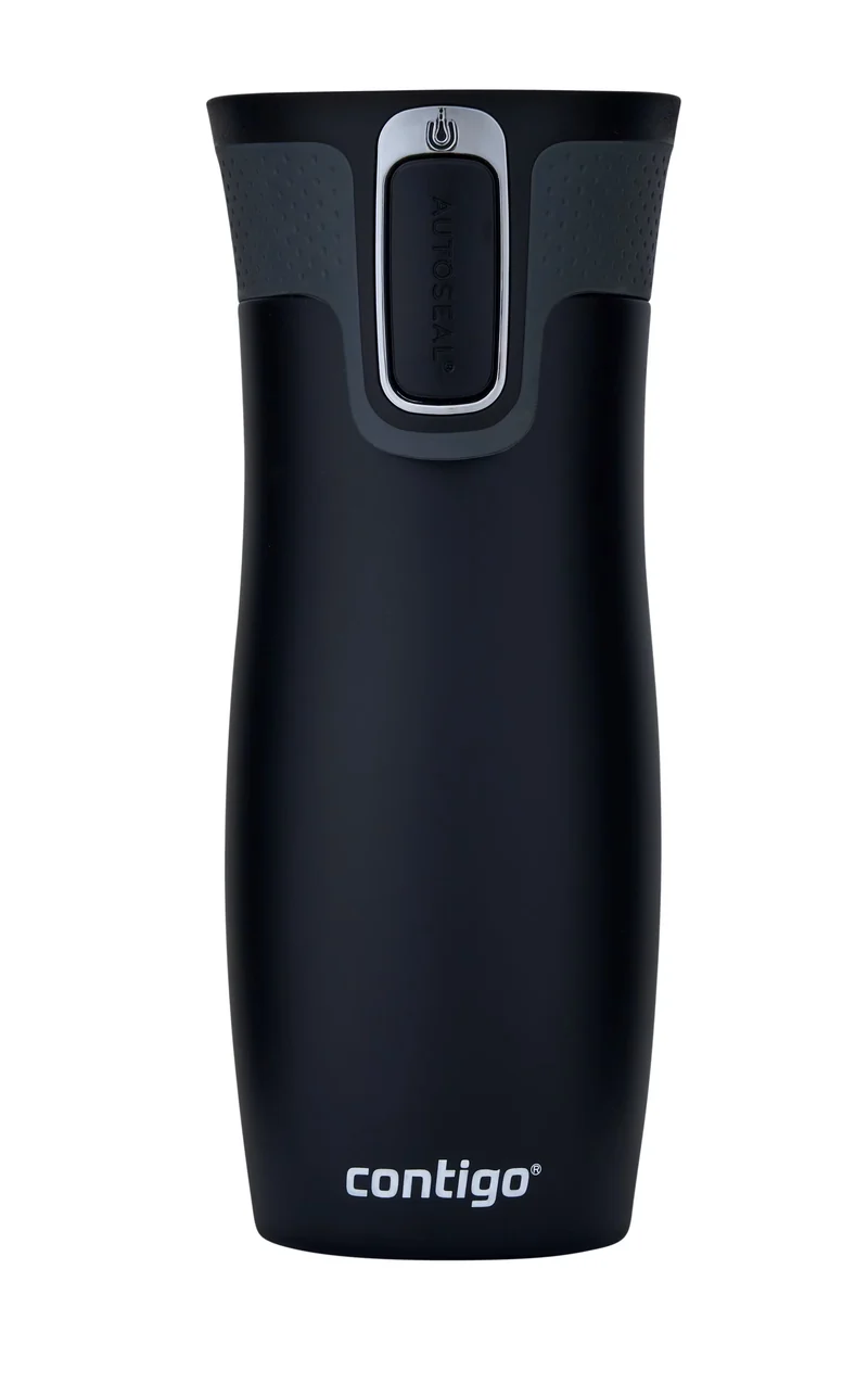 Termo Acero Inoxidable West Loop SS 470ML con Autosellado Negro Mate Contigo