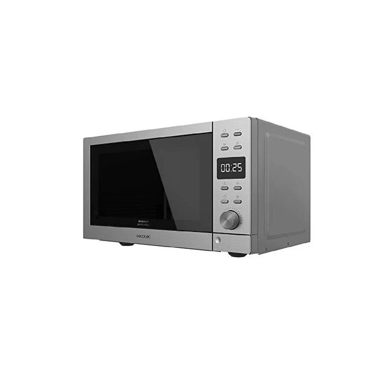 Microondas Independiente Digital Sin Plato Grandheat 2010 Flatbed Steel. Potencia 700 W, Capacidad 20 Litros, Grill De 900 W, 9 Funciones Preconfigu