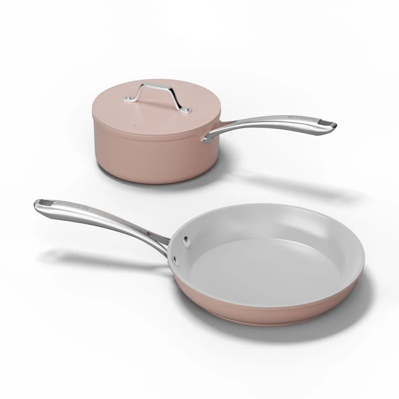 Ciarra Beyond Cacerola Sarten a Induccion Batería de Cocina Mini Duo | Sakura Candy