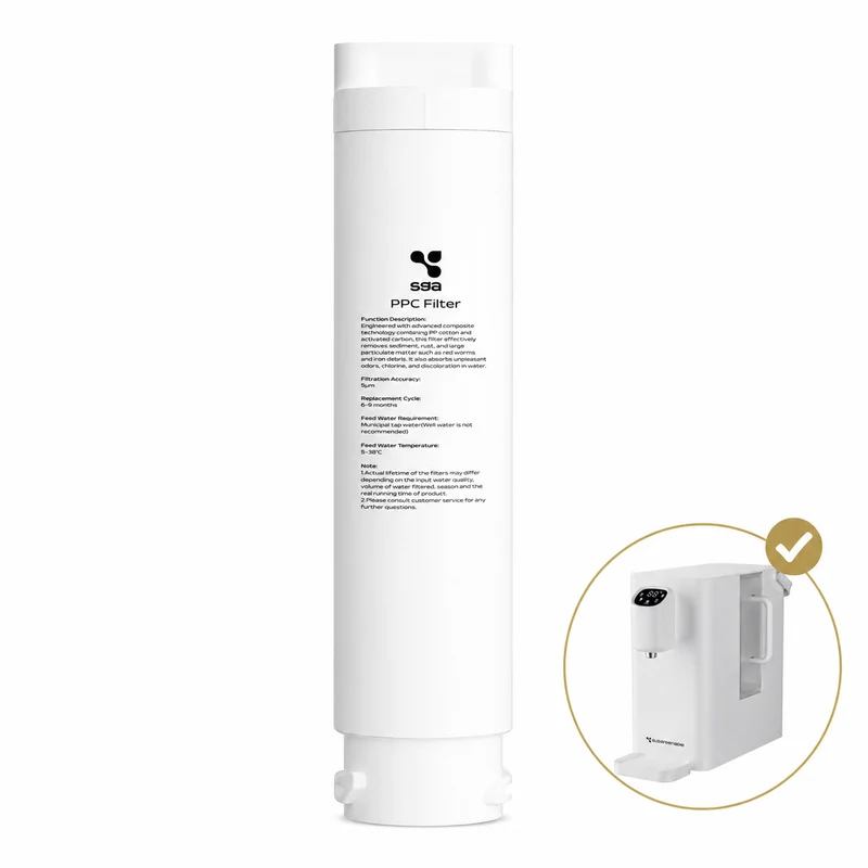 Ciarra x Susgreenable Cartucho de filtro PPC de repuesto SGPPCF04 para SGIWDR04-W