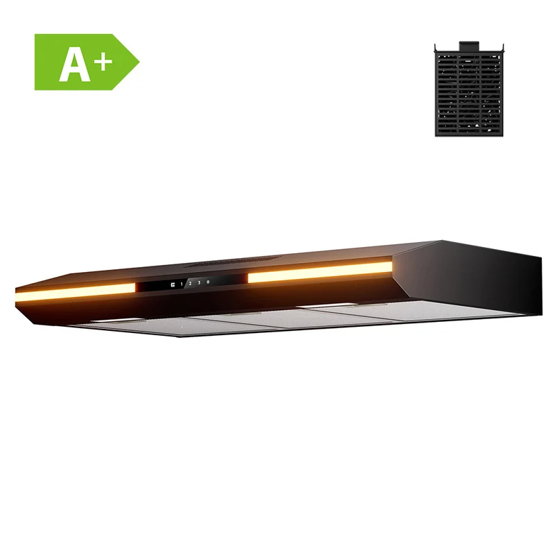 CIARRA Campana Extractora integrada 90 cm Bajo Mueble 90cm Slim Control Táctil, Luz LED CBCB90921-OW