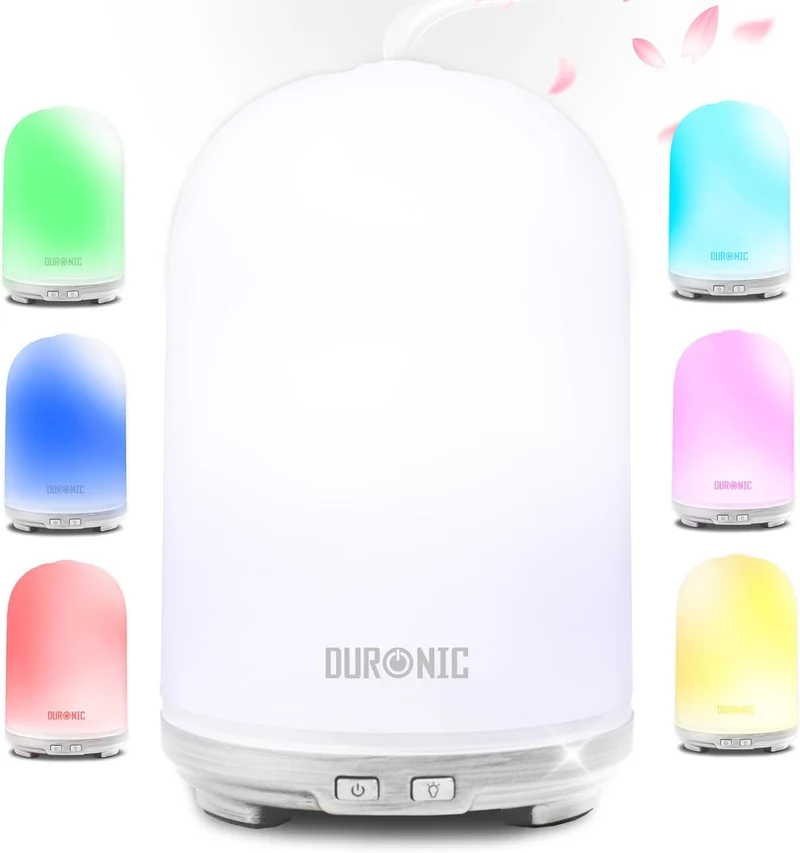 Duronic AD13 Difusor Aromas USB portátil, Brumizador aceites Esenciales, Purificador Aire Natural, Humidificador aromaterapia. Hogar Bienestar Relajación Descanso Perfume