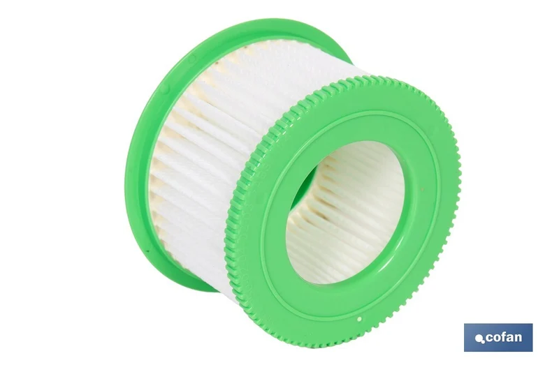 Filtro HEPA lavable y reutilizable para aspiradoras | Compatible con aspiradoras 45053301 y 45053302 | Alta eficiencia | Medidas: 7 x 4 cm