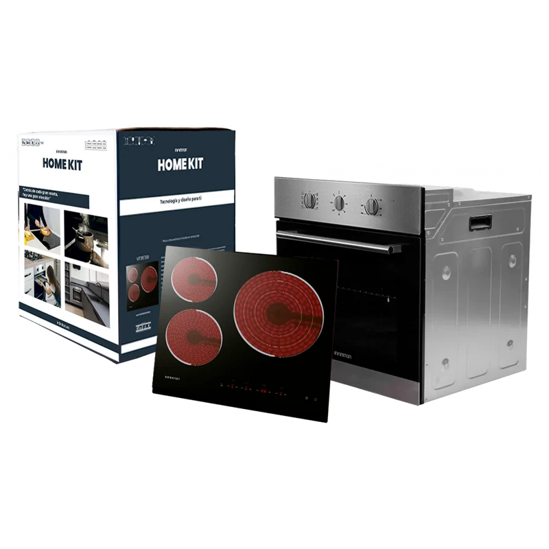 Pack horno + vitrocerámica Infiniton HV-CB65H30 65Litros Inox