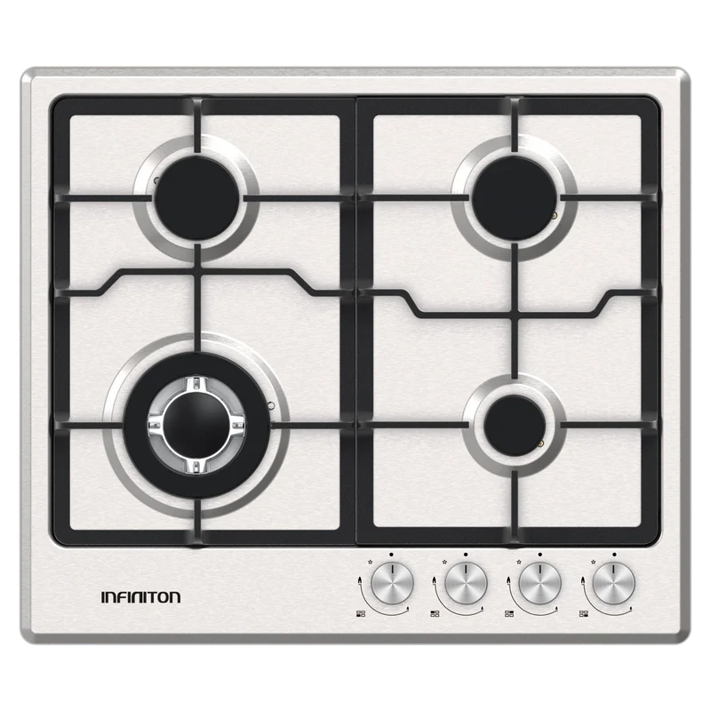 Placa de gas Infiniton GASDL4 4 zonas 60 cm Inox