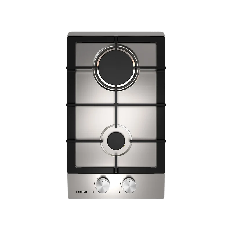 Placa de gas Infiniton GAS-IX02 2 zonas 30 cm Inox