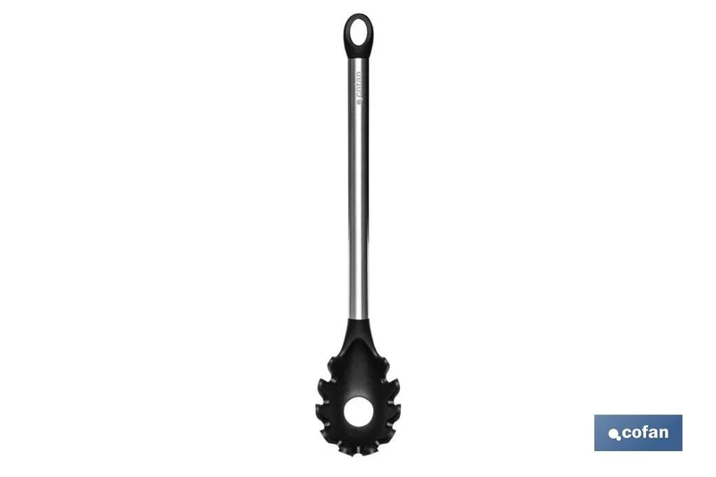 Cuchara para Pasta Modelo Neige | Fabricado en Silicona con mango inox I Medida 34 cm | Resistente hasta 220 °C