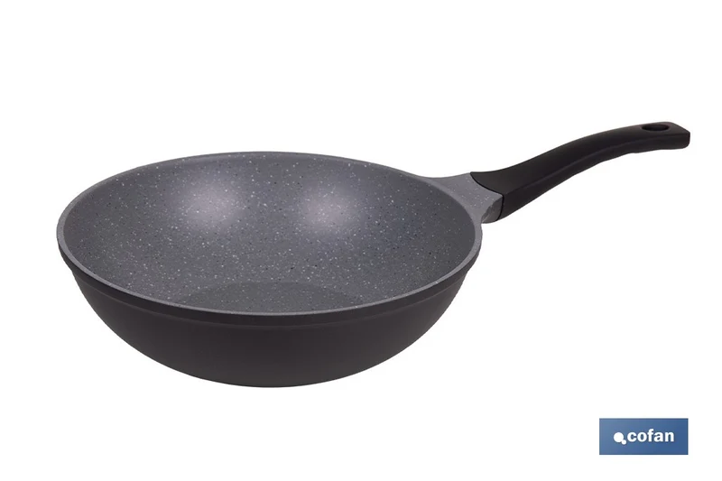 Sartén wok de inducción Ø30 cm gama Anzio | Aluminio forjado | Revestimiento antiadherente | Apta para todo tipo de cocinas
