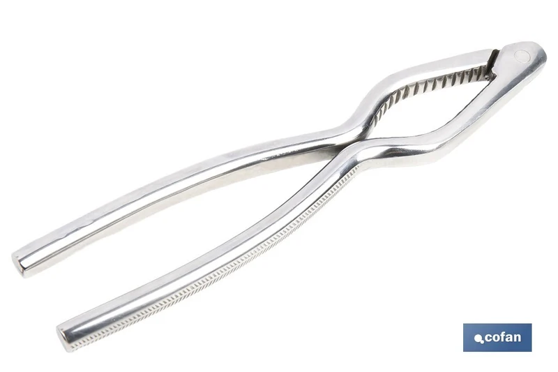 Cascanueces de acero inoxidable | Adecuado para frutos secos | Material: Acero inoxidable AISI 420 | Longitud: 18 cm