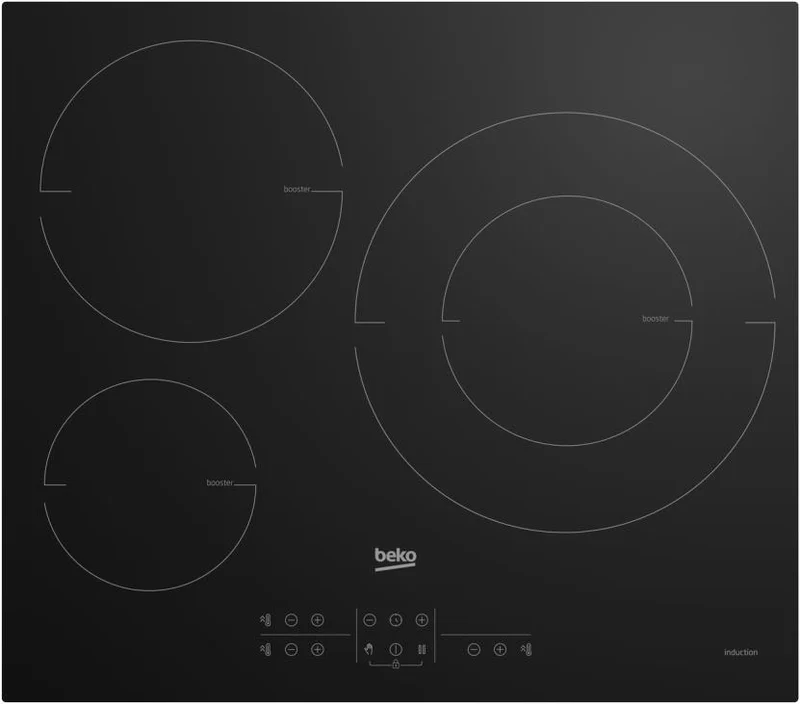 Beko Encimera Inducción 3 Fuegos 60cm 7200W HII63205MT