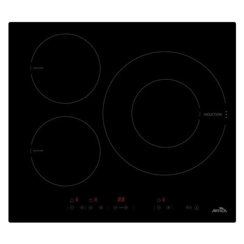 Artica AEI63223 Encimera Induccion 3 Fuegos Booster 32cm 7400W