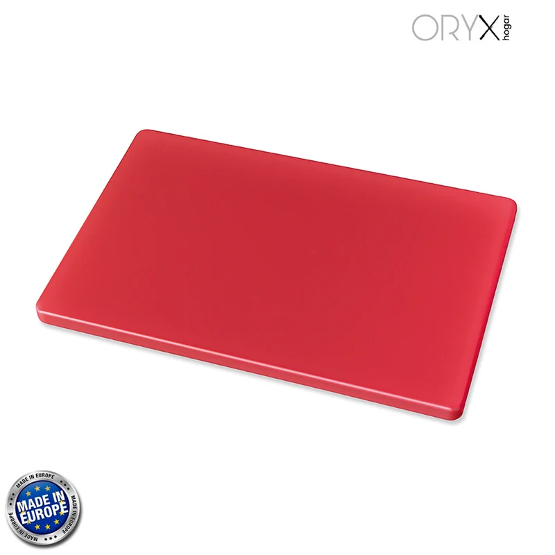 Tabla Cortar Polietileno 35x25x1,5 cm. Color Rojo