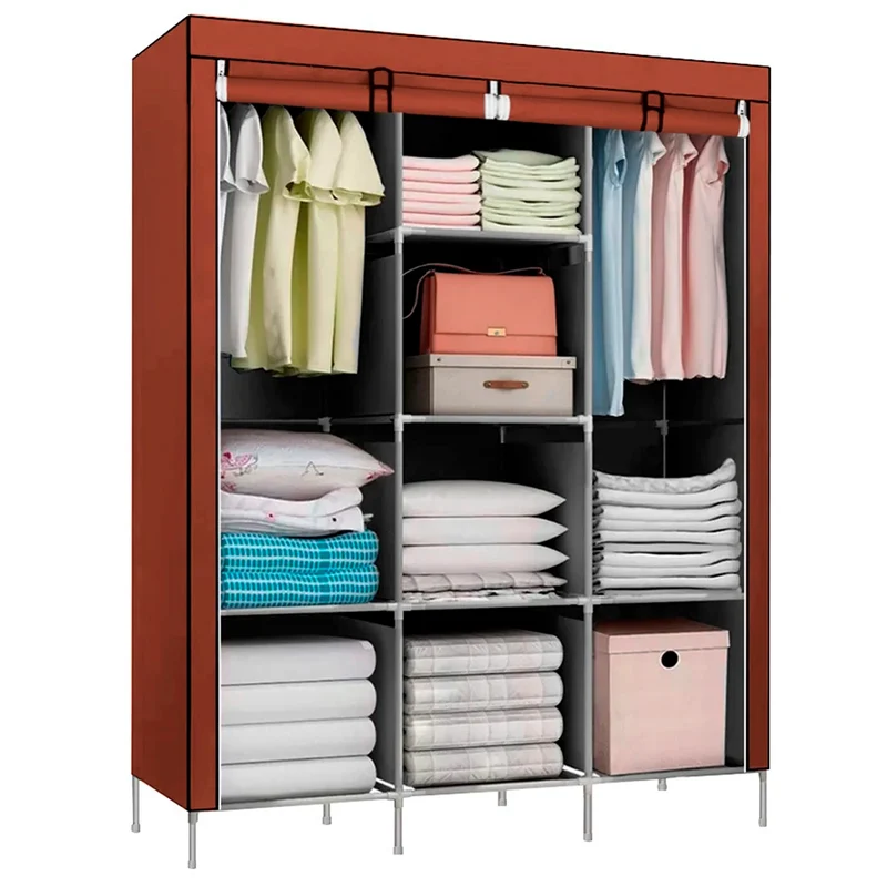 ROPERO DE TELA 88130 DECOTEAM MARRON 630139