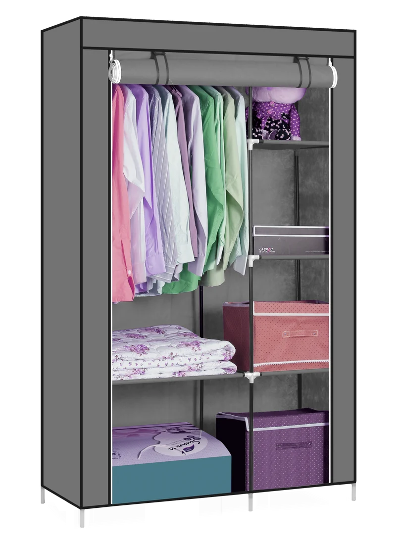 ROPERO DECOTEAM GRIS 105*45*170CMS DDR-005