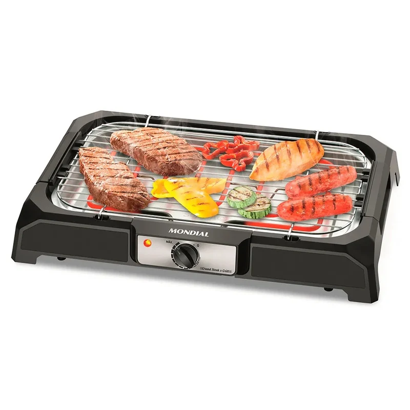 CHURRASQUERA ELECTRICA MONDIAL GRAND STEAK Y GRILL 2000W CH-05