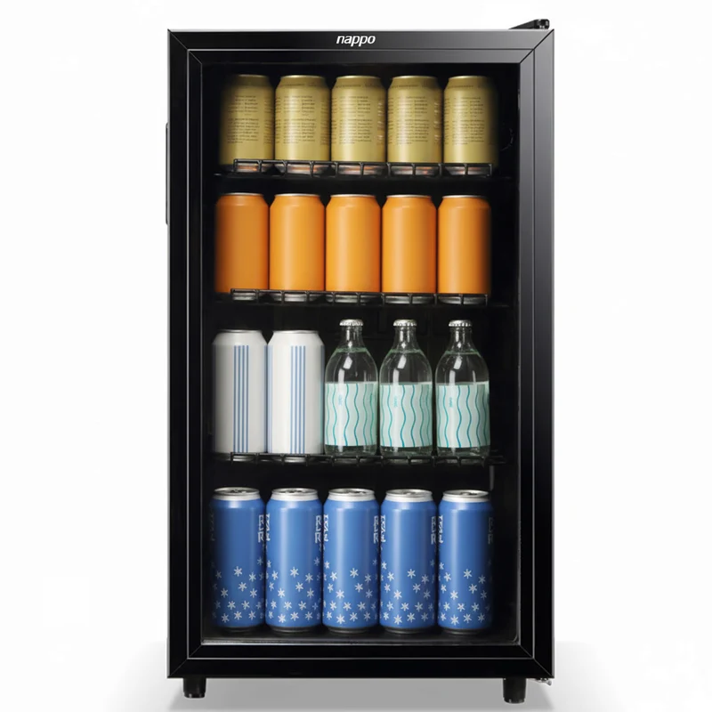 FRIGOBAR NAPPO 98L CON PUERTA DE VIDRIO NEE-329
