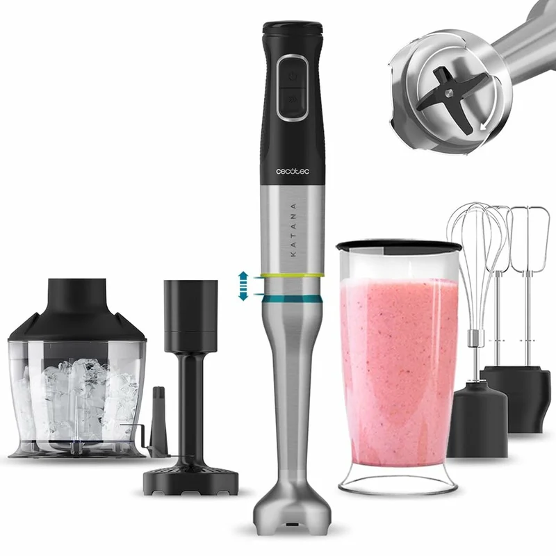 Batidora de Mano Cecotec Katana 15 Smash B Negra 1500 W