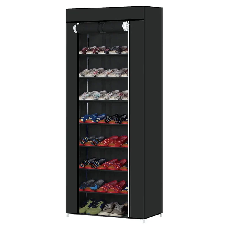 ESTANTERIA TNT DECOTEAM 8 ESTANTES DME-011 NEGRO (REG)