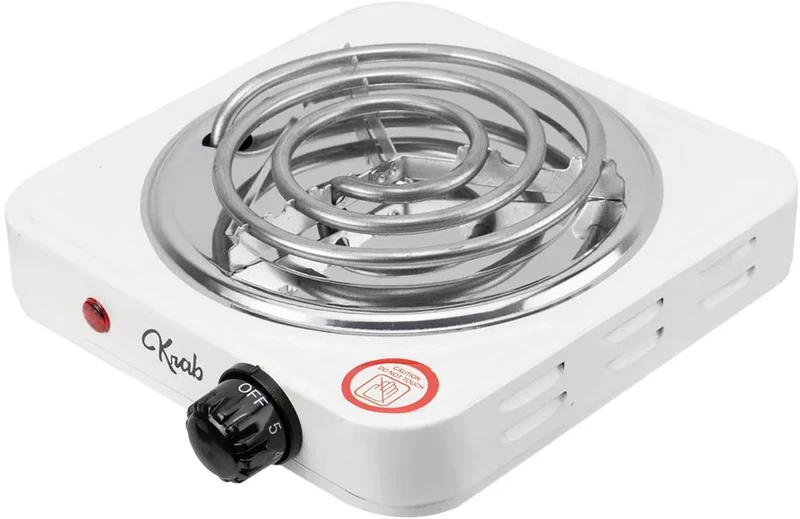 COCINA ELECTRICA KRAB KBCE1001 1 HORNALLA 1000W BLANCO