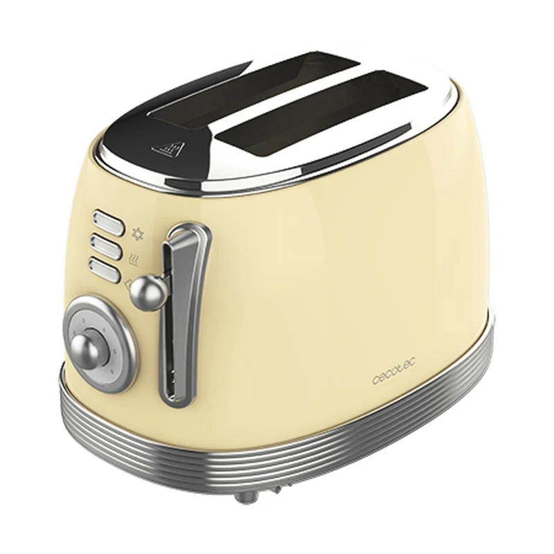 Tostadora Cecotec Vintage 800 Amarillo Claro 850 W