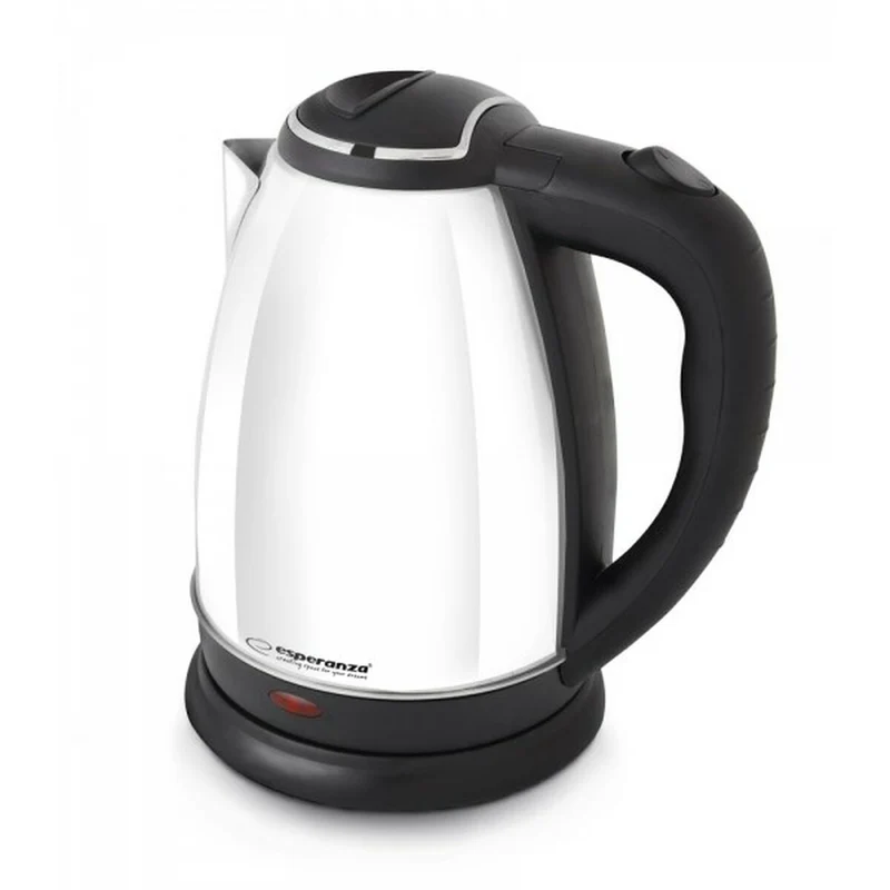 Hervidor Esperanza EKK113W Blanco Negro Acero inoxidable Plástico 1800 W 1,8 L