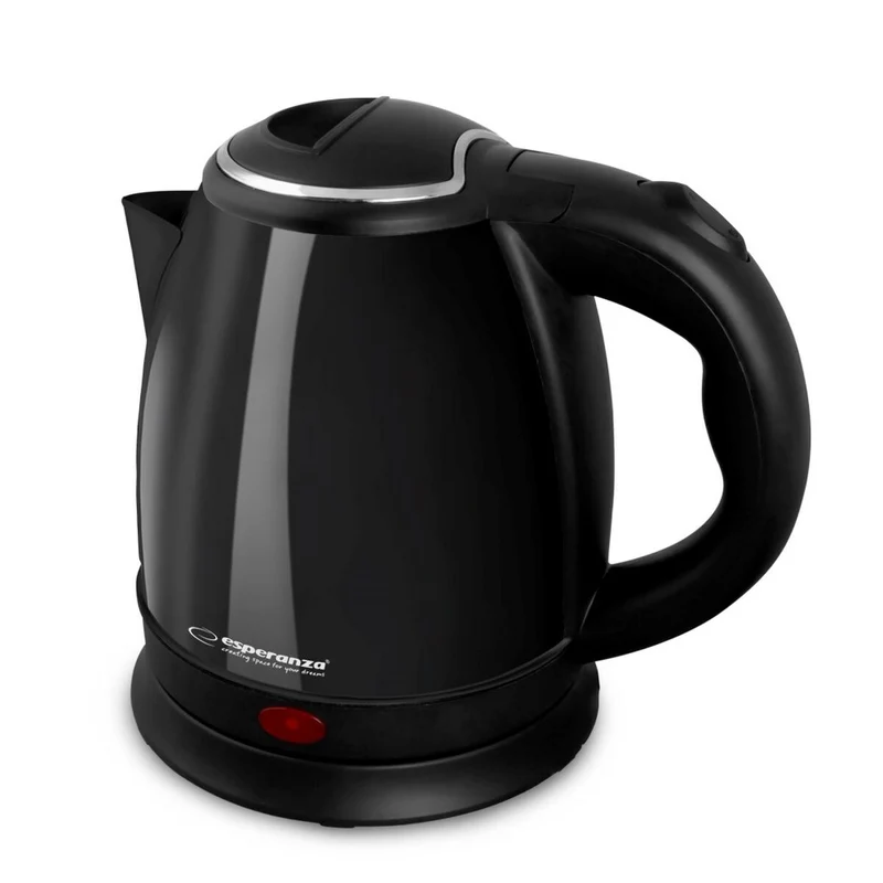 Hervidor Esperanza EKK128K Negro Acero inoxidable Plástico 1350 W 1 L