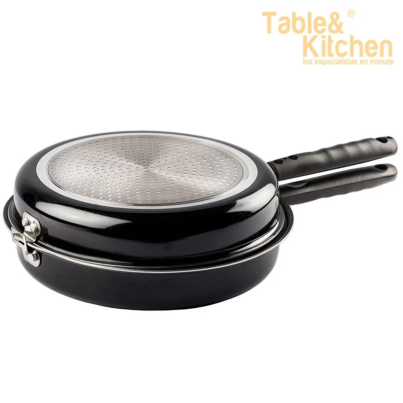 SARTEN DOBLE VOLTEA TORTILLAS INDUCCION 24CM