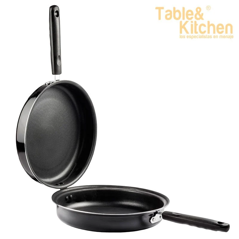 SARTEN DOBLE VOLTEA TORTILLAS INDUCCION 20 CM