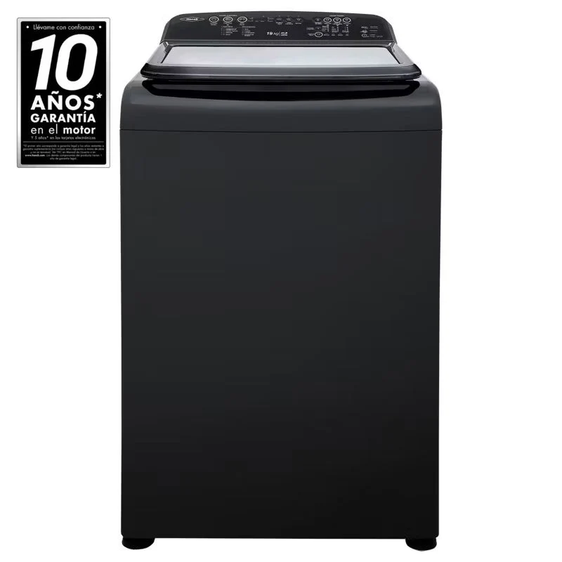 Lavadora HACEB CC IVY Digital 19 Kilos Carga Superior Negra