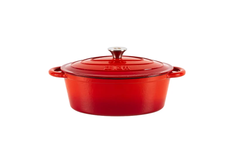 Cocotte ovalada hierro fundido rojo 3,85L