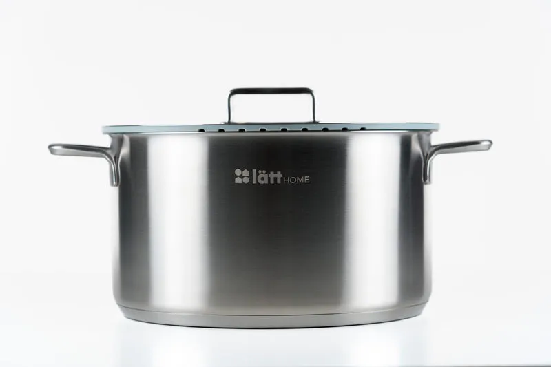 Cacerola acero inoxidable tapa cristal 28cm