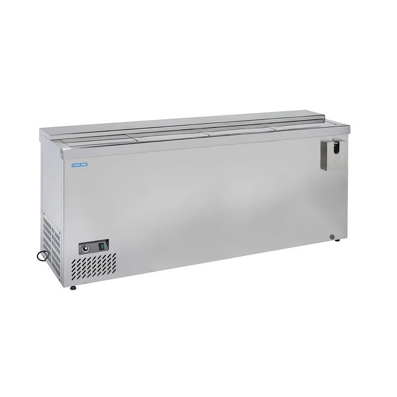 BTL 2000 - MESA FRÍA BOTELLERO ACERO INOX 4 PUERTAS