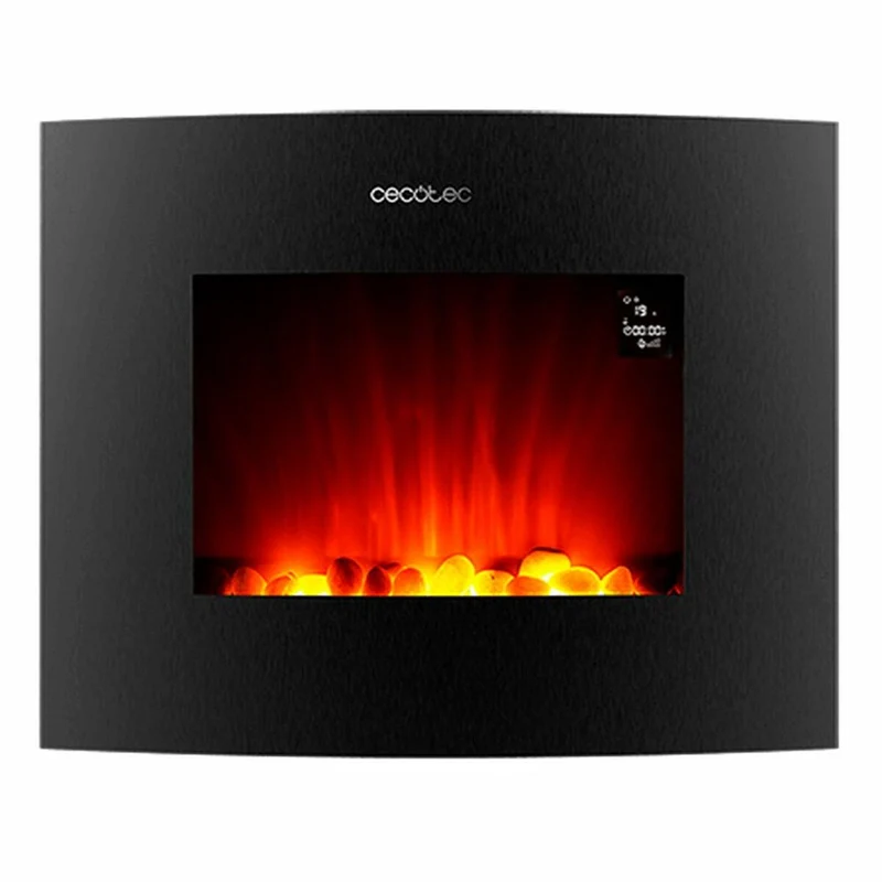 Chimenea Electrica Decorativa Pecho Cecotec Ready Warm 2650 Llamas Curvas Conectadas Negro 1000 - 2000 W