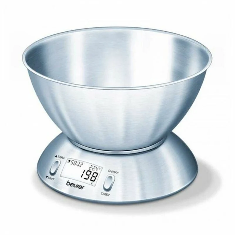 báscula de cocina Beurer 708.40 Negro Plata Acero