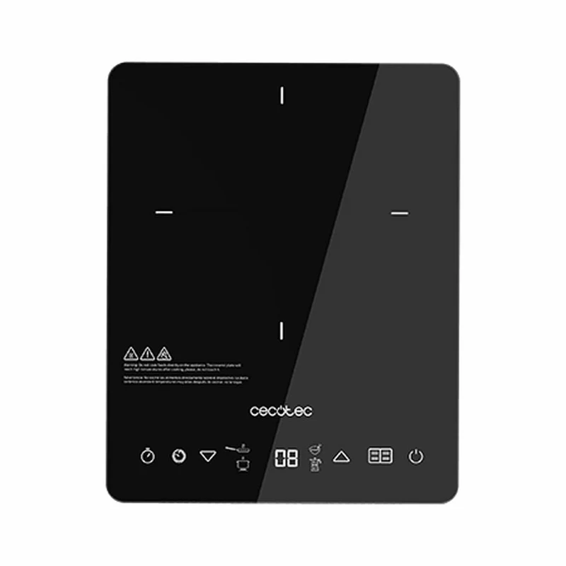 Placa Induccion Cecotec Full Crystal Onyx 2000 W