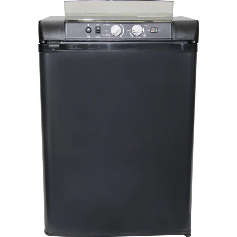 Mini refrigerador doble negro