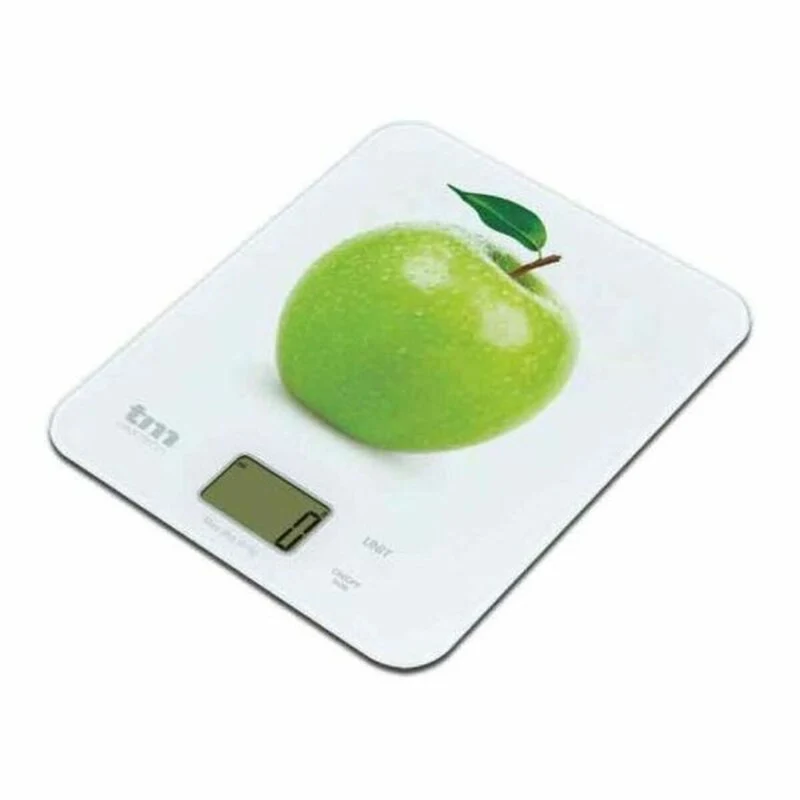 báscula de cocina TM Apple 8 kg 22,4 x 18,5 cm