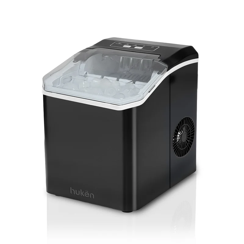 Máquina De Hielos Dual-freeze 1.5 Lt. 12kg/dia Hukën Negro