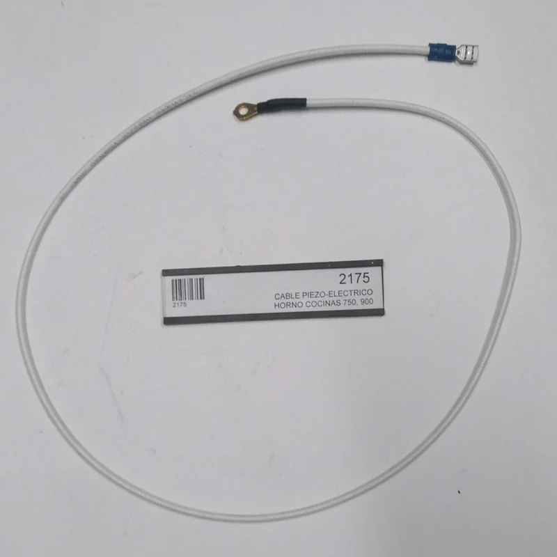 2175 CABLE PIEZO-ELECTRICO HORNO COCINAS 750, 900 SNACK-PROTECTOR TERMORRE- TRACTIL Y FASTON L=760MM
