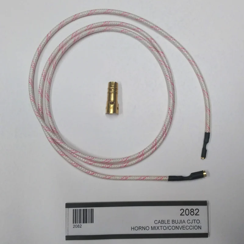 2082 CABLE BUJIA CJTO. HORNO MIXTO/CONVECCION PROTECTOR TERMORRETRACTIL Y FASTON